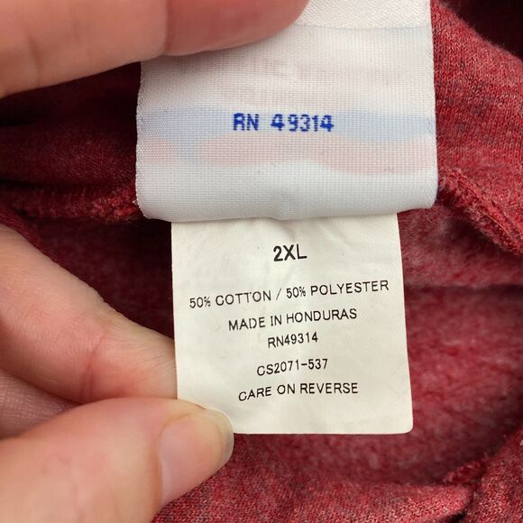 Champion US Open Hoodie Sweatshirt Red 2009 Championship Tennis Sporty Mens 2XL - Picture 8 of 10